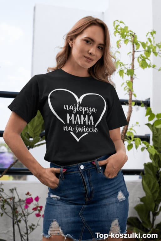 Śmieszna koszulka najlepsza mama na świecie 3