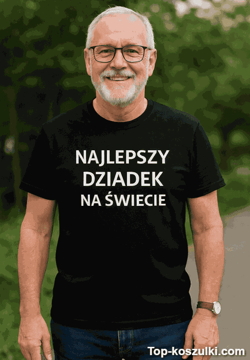 Śmieszna koszulka najlepszy dziadek na świecie