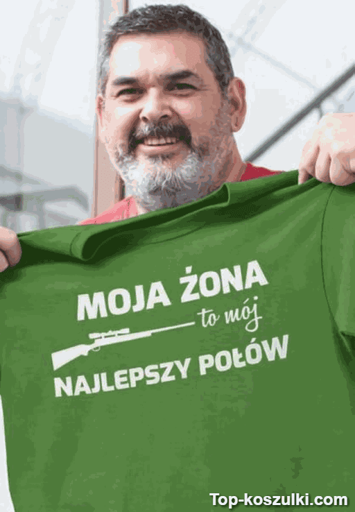 Śmieszna koszulka najlepszy połów żona