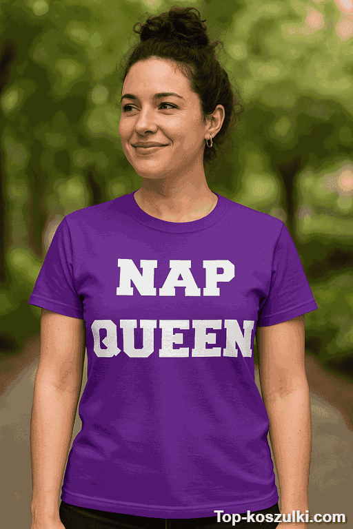 Śmieszna koszulka Nap Queen