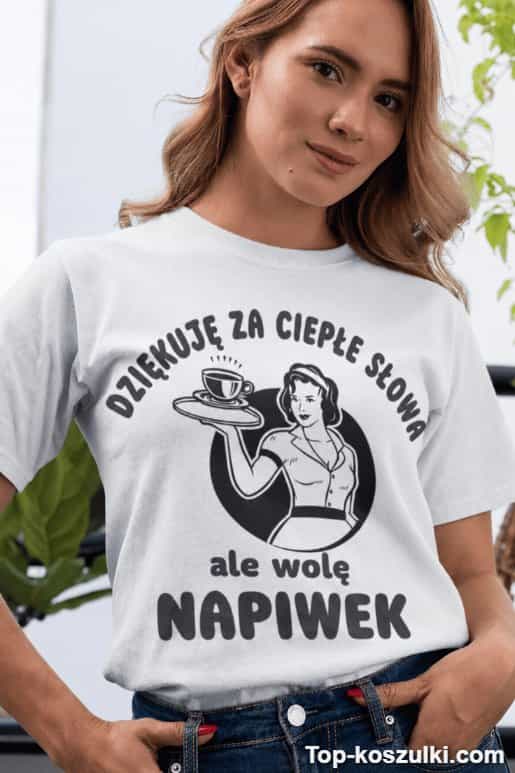 Śmieszna koszulka napiwek dla kelnerki