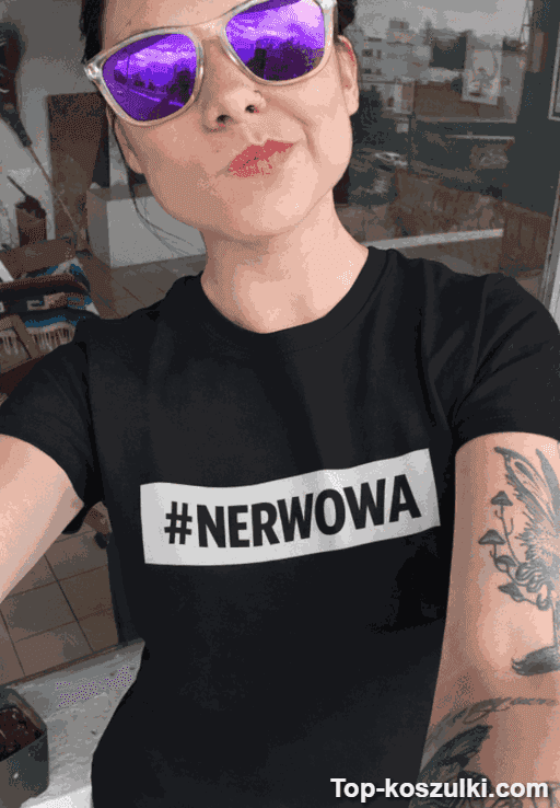 Śmieszna koszulka nerwowa