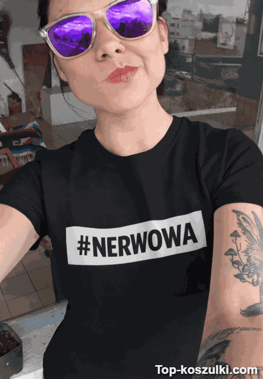 Śmieszna koszulka nerwowa