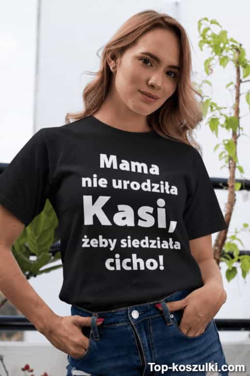 Śmieszna koszulka nie będę cicho z dowolnym imieniem