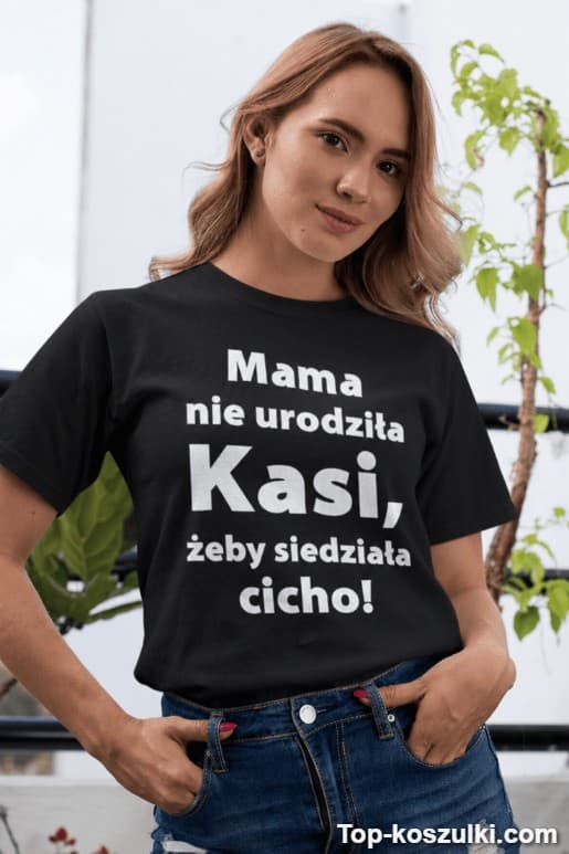 Śmieszna koszulka nie będę cicho z dowolnym imieniem