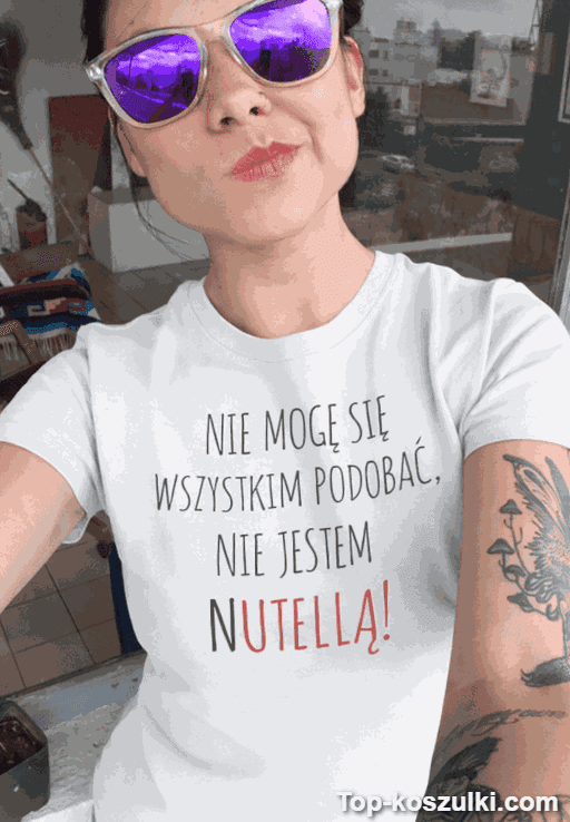 Śmieszna koszulka nie jestem Nutellą