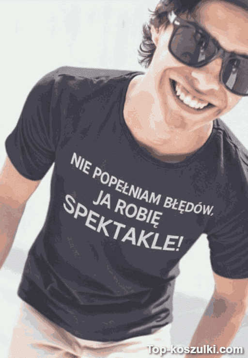 Śmieszna koszulka nie popełniam błędów
