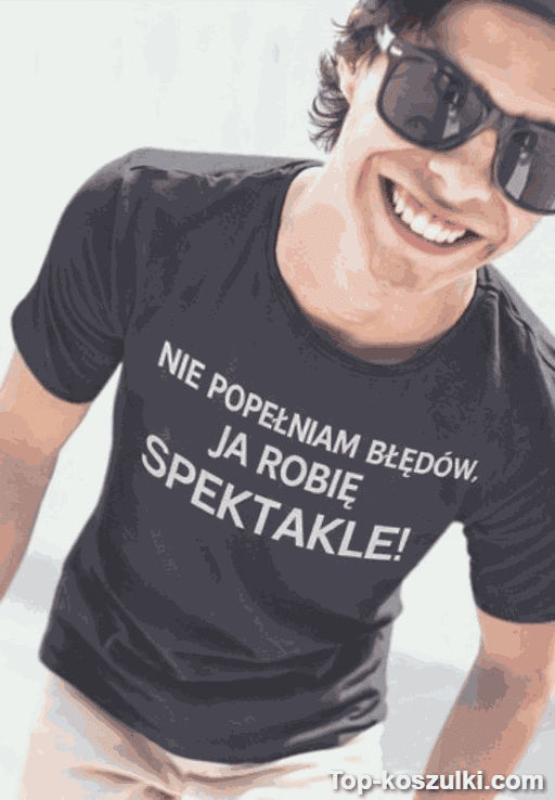 Śmieszna koszulka nie popełniam błędów