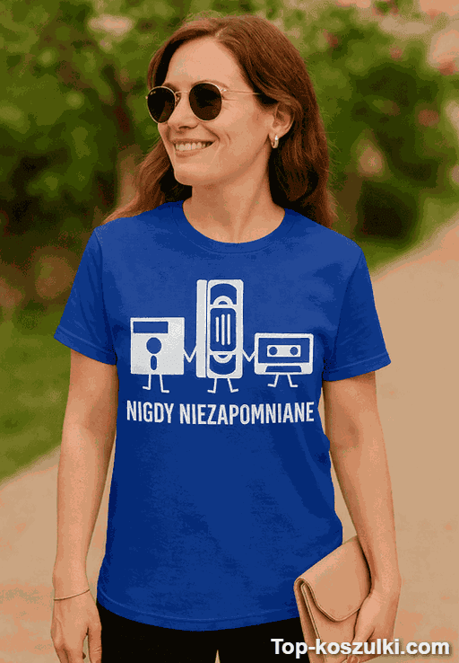 Śmieszna koszulka nigdy niezapomniani retro