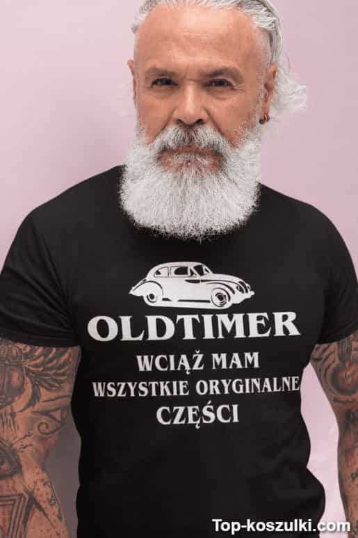 Śmieszna koszulka oldtimer oryginalne części