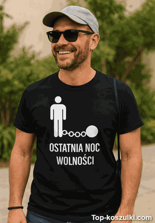 Śmieszna koszulka ostatnia noc wolności