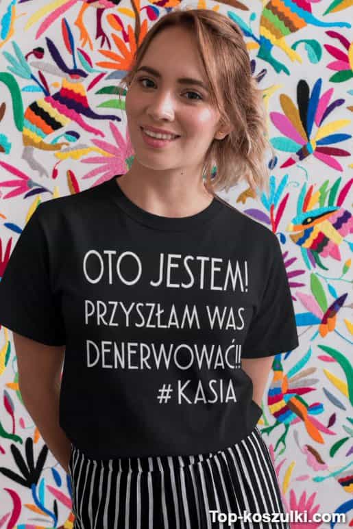 Śmieszna koszulka oto jestem z dowolnym imieniem