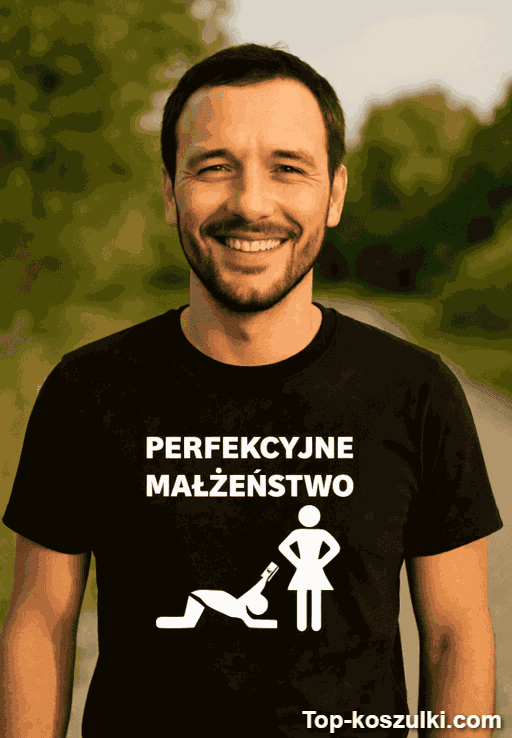 Śmieszna koszulka perfekcyjne małżeństwo