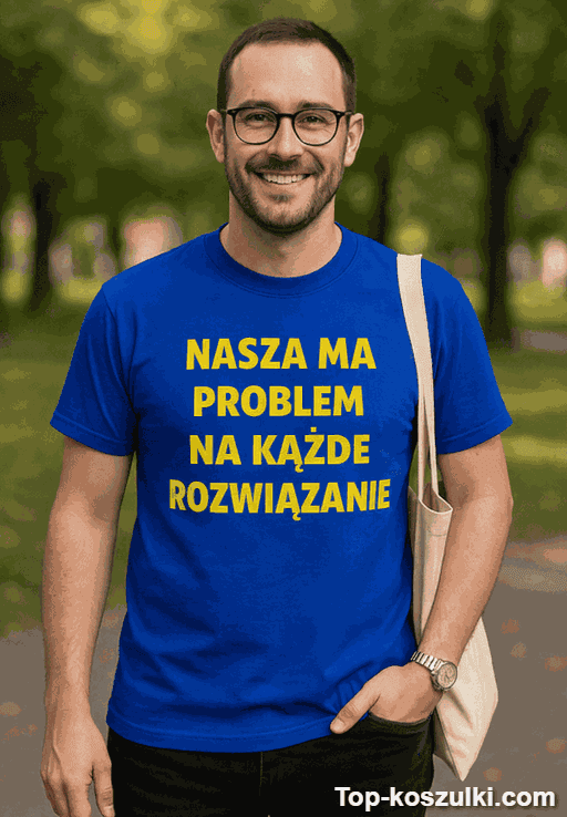 Śmieszna koszulka problem na każde rozwiązanie