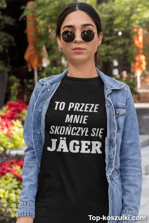 Śmieszna koszulka przeze mnie skończył się Jäger