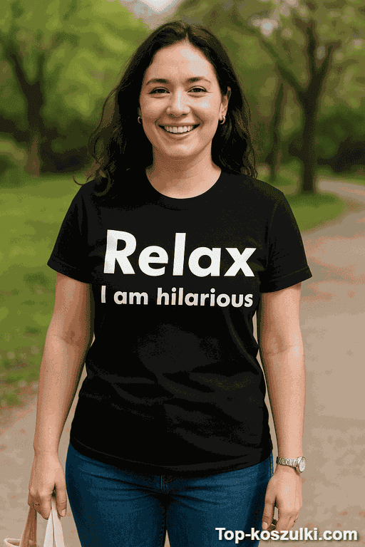 Śmieszna koszulka relax I am hilarious