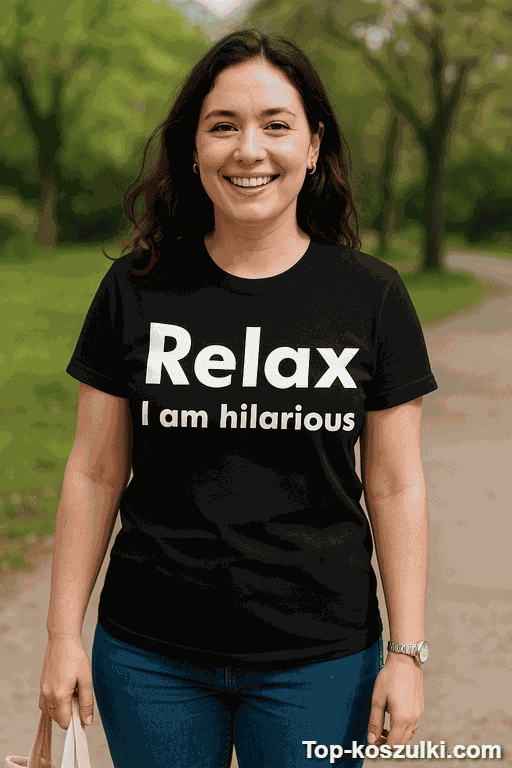 Śmieszna koszulka relax I am hilarious