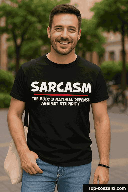 Śmieszna koszulka Sarcasm