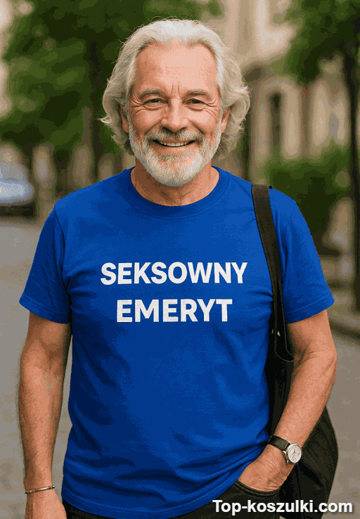 Śmieszna koszulka seksowny emeryt