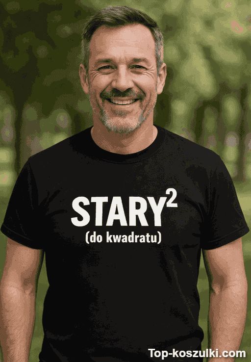 Śmieszna koszulka dla taty do kwadratu
