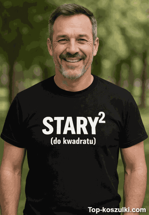 Śmieszna koszulka dla taty do kwadratu