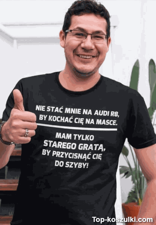 Śmieszna koszulka stary grat Audi
