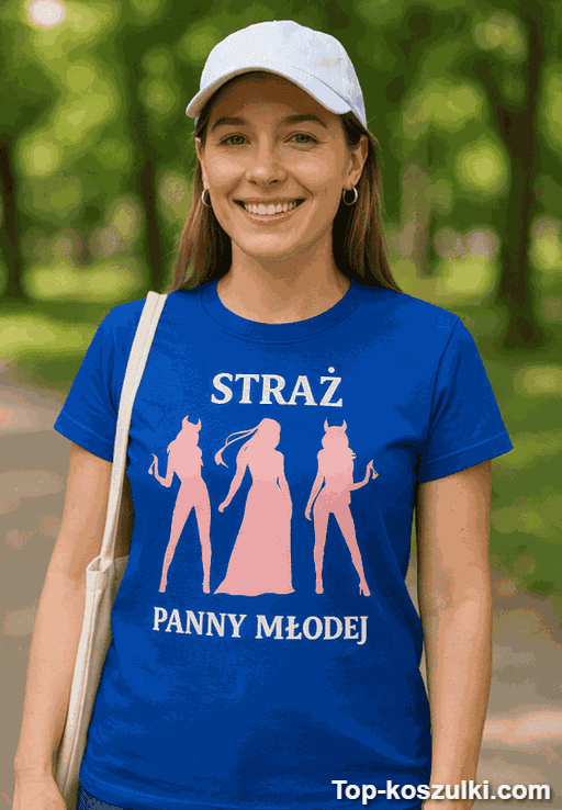 Śmieszna koszulka straż panny młodej