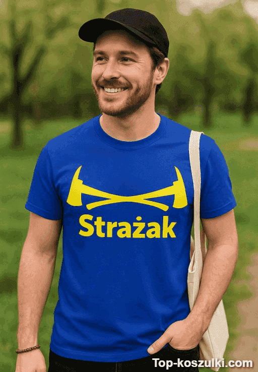 Śmieszna koszulka strażak 3
