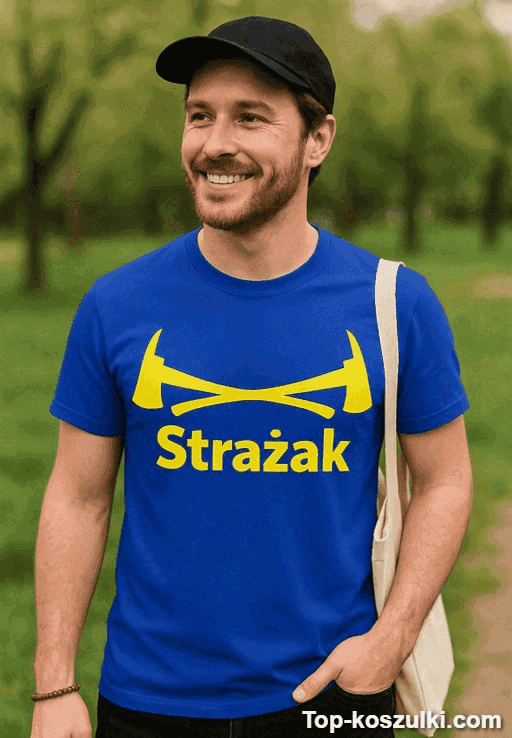 Śmieszna koszulka strażak 3