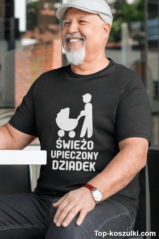 Śmieszna koszulka świeżo upieczony dziadek