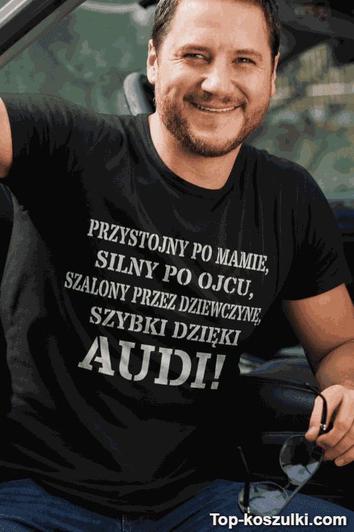 Śmieszna koszulka szybki dzięki autu z dowolną marką