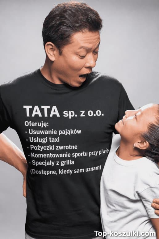 Śmieszna koszulka tata sp z o o