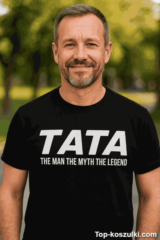Śmieszna koszulka tata the man the myth the legend