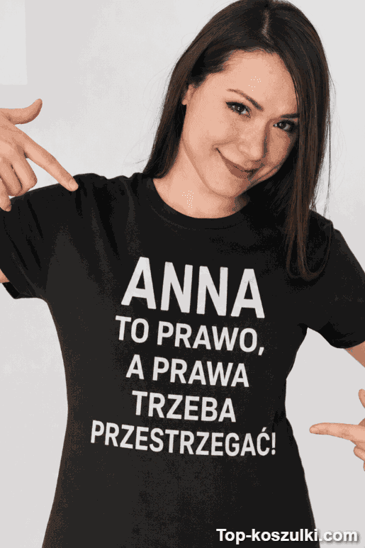 Śmieszna koszulka to prawo z dowolnym imieniem