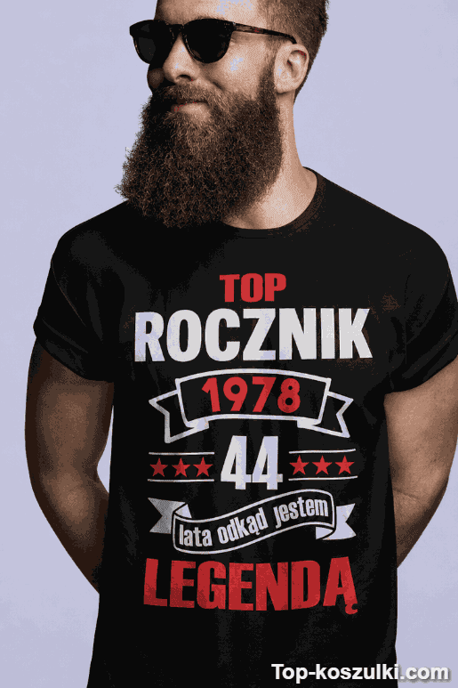 Śmieszna koszulka top rocznik z własnym rokiem