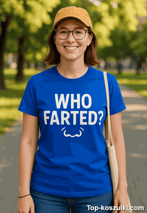 Śmieszna koszulka Who Farted
