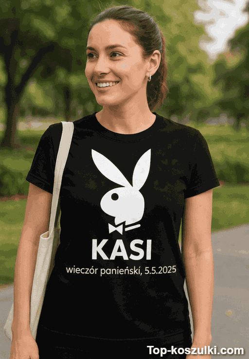Śmieszna koszulka wieczór panieński z imieniem