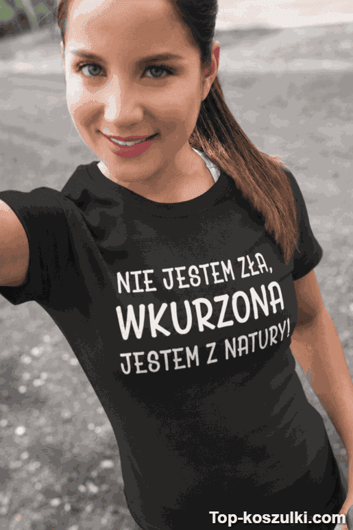 Śmieszna koszulka wkurzona z natury