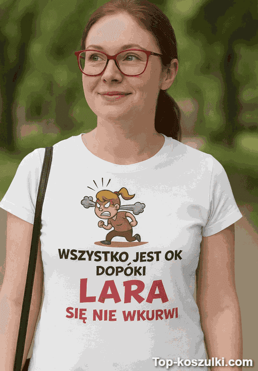 Śmieszna koszulka wszystko ok z dowolnym imieniem
