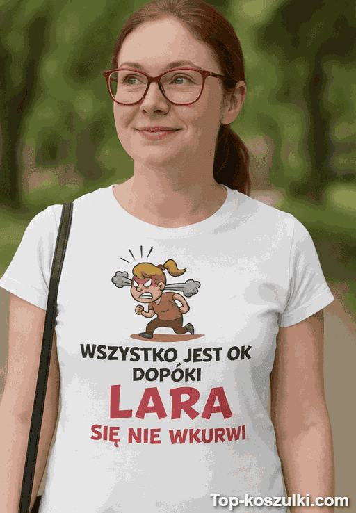 Śmieszna koszulka wszystko ok z dowolnym imieniem