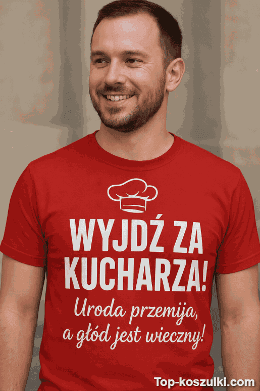 Śmieszna koszulka wyjdź za kucharza