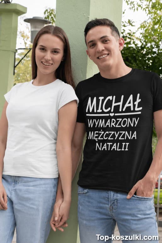 Śmieszna koszulka wymarzony mężczyzna z dowolnym imieniem