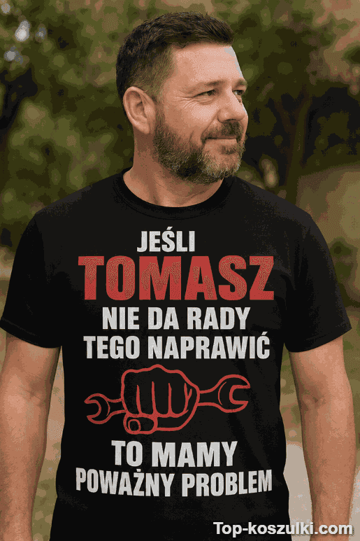 Śmieszna koszulka złota rączka z dowolnym imieniem