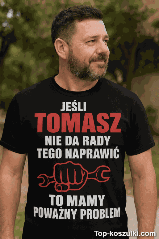 Śmieszna koszulka złota rączka z dowolnym imieniem