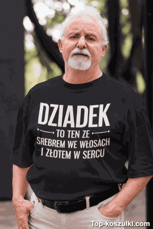 Śmieszna koszulka złoty dziadek