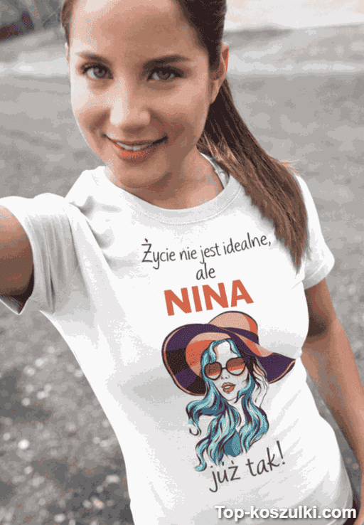 Śmieszna koszulka życie nie idealne z dowolnym imieniem