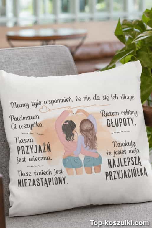 Śmieszna poduszka dla najlepszej przyjaciółki