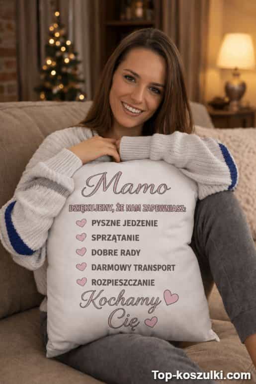 Śmieszna poduszka mamo dziękujemy