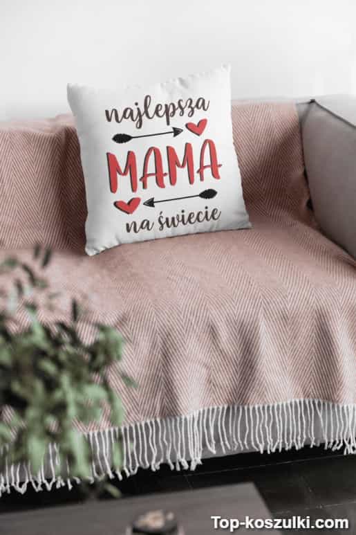 Śmieszna poduszka najlepsza mama na świecie