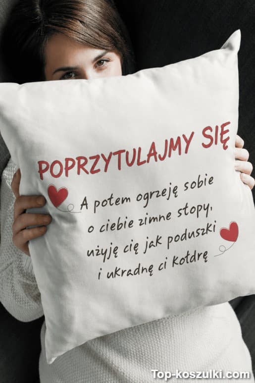 Śmieszna poduszka poprzytulajmy się